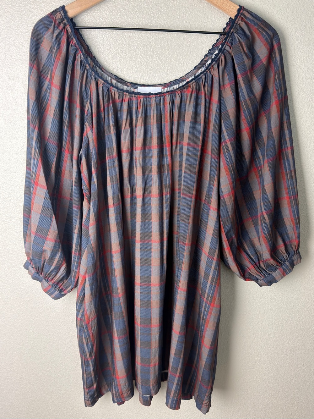 Darling Loungewear Flowy Plaid Mini Dress